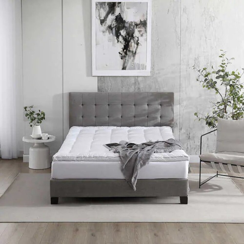 Hotel Grand Polyester Filled 2” Mattress Topper, NWT